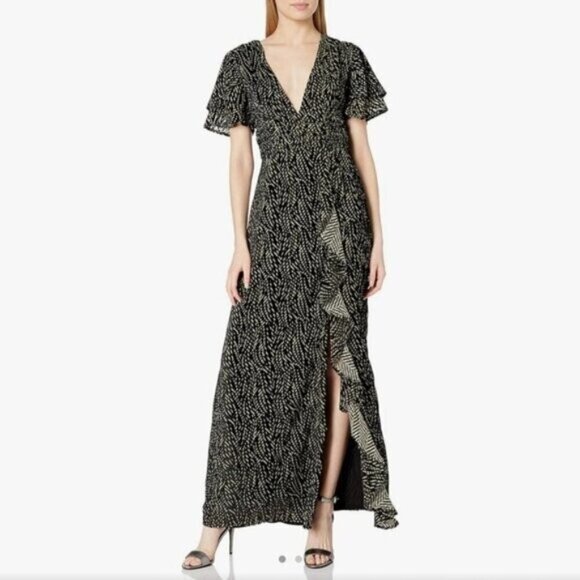 House of Harlow 1960 x Revolve Zebra Print Maxi Dress Size XS New - Picture 3 of 12